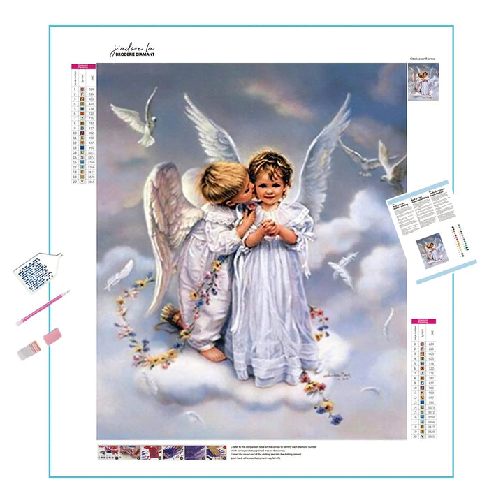 Beaux enfants d'ange Broderie Diamant Diamond Painting