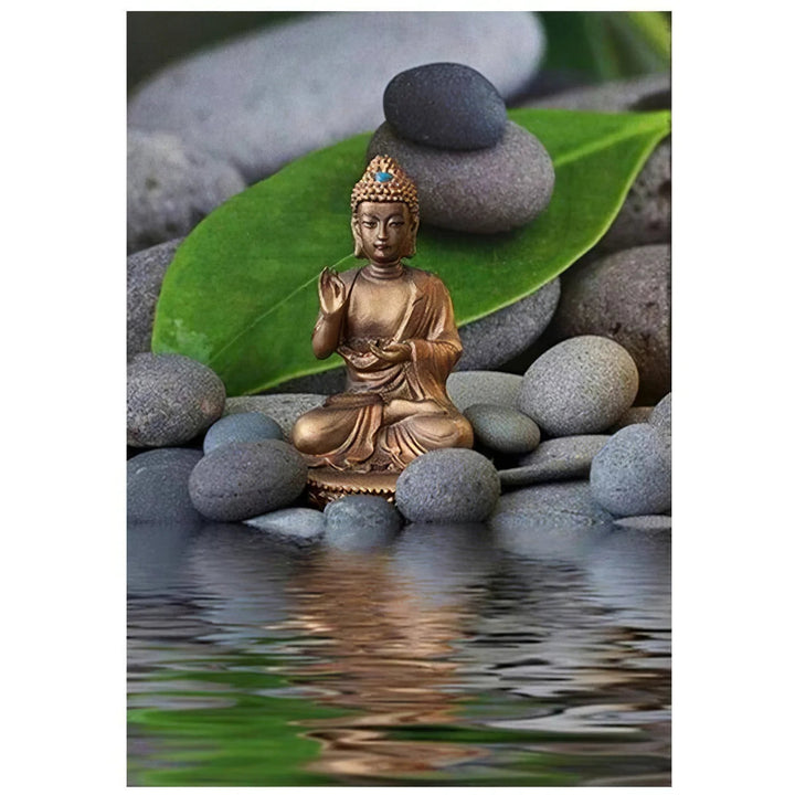 Bouddha et l'eau Broderie Diamant Diamond Painting