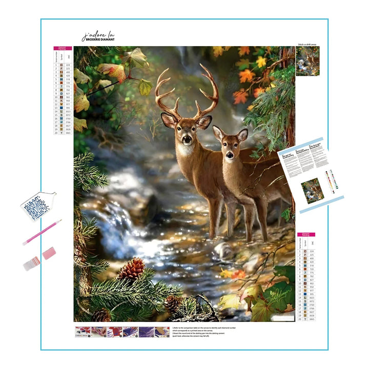 Cerf Broderie Diamant Diamond Painting