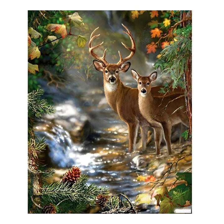 Cerf Broderie Diamant Diamond Painting