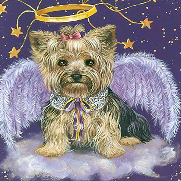 Chien d'ange Broderie Diamant Diamond Painting