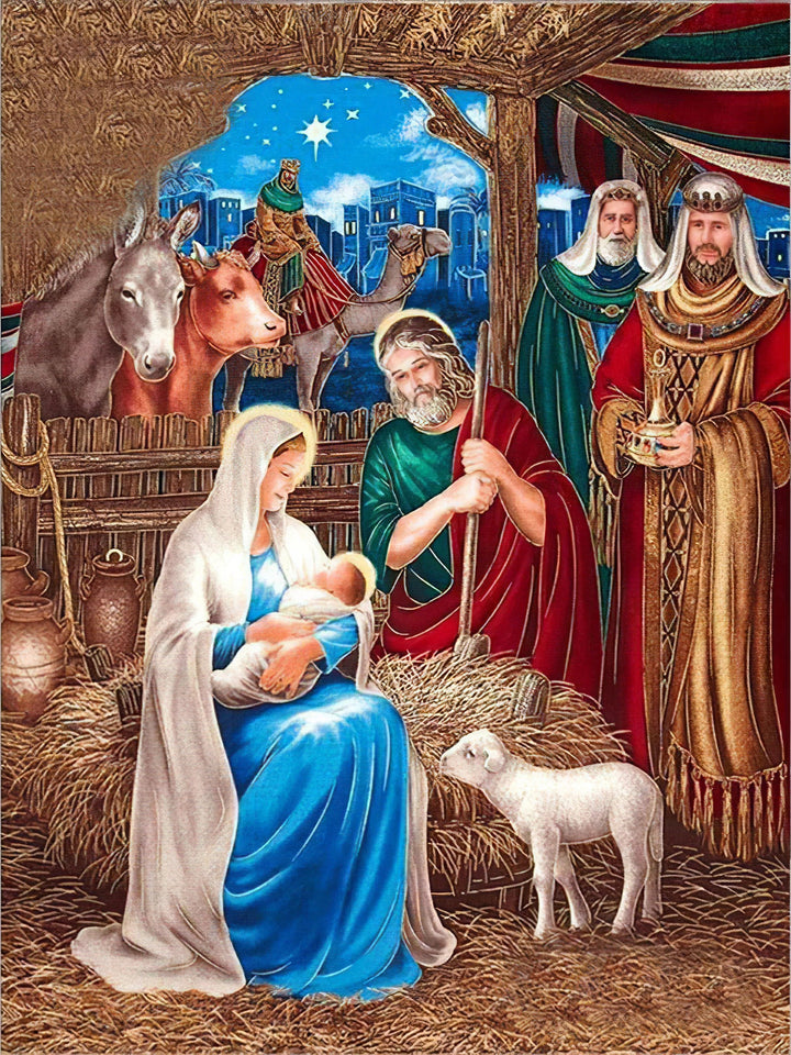 Chrétien Jésus bébé Broderie Diamant Diamond Painting