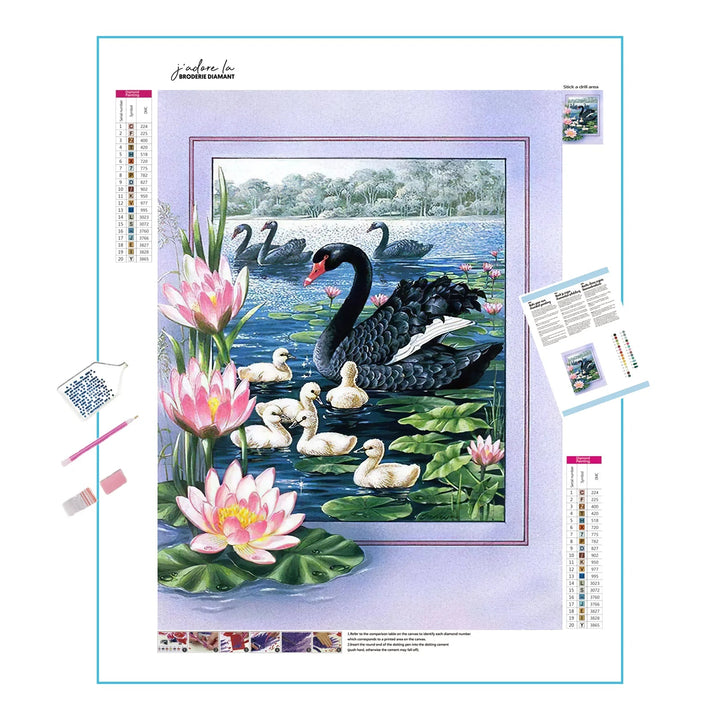 Cygne noir Broderie Diamant Diamond Painting