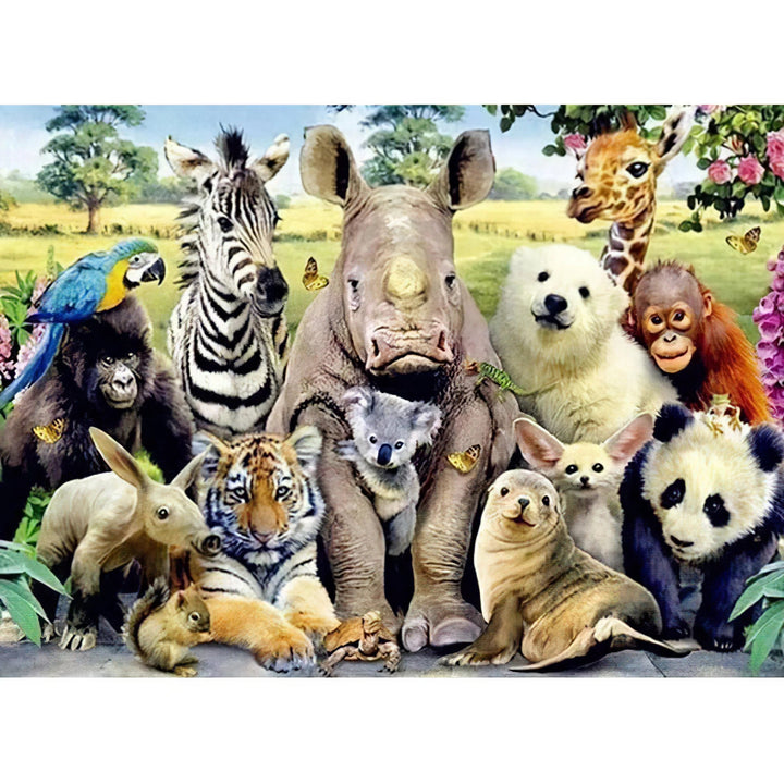 Différents animaux Broderie Diamant Diamond Painting