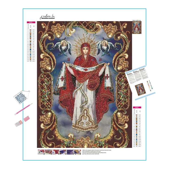 Fleur des saints chrétiens Broderie Diamant Diamond Painting