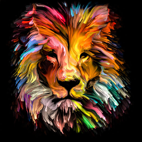 Lion Peinture Broderie Diamant Diamond Painting