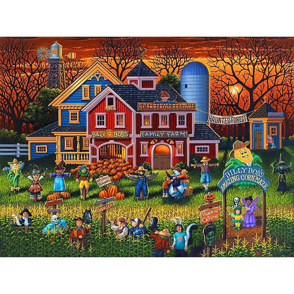 Maison de ferme d'Halloween Broderie Diamant Diamond Painting