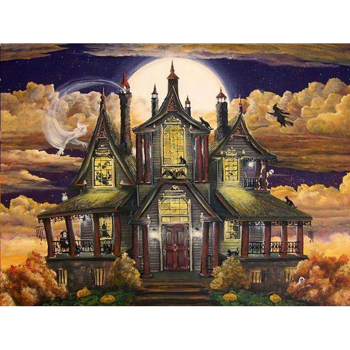 Maison d'Halloween Broderie Diamant Diamond Painting