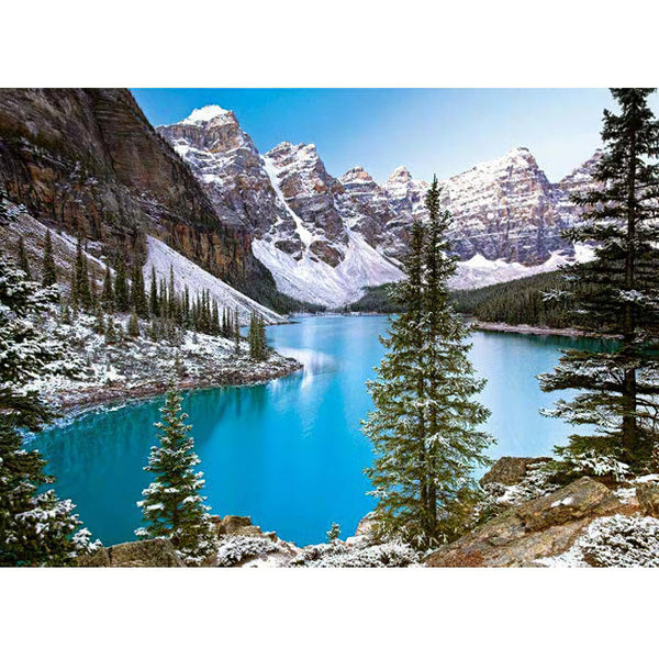 Montagne et lac au Canada Broderie Diamant Diamond Painting