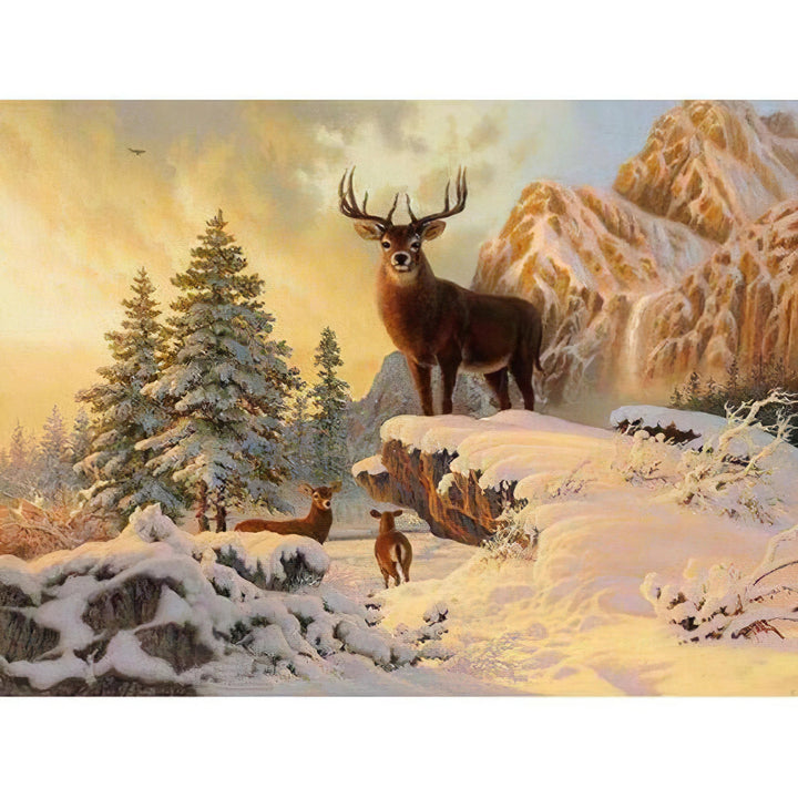 Roi des cerfs Broderie Diamant Diamond Painting