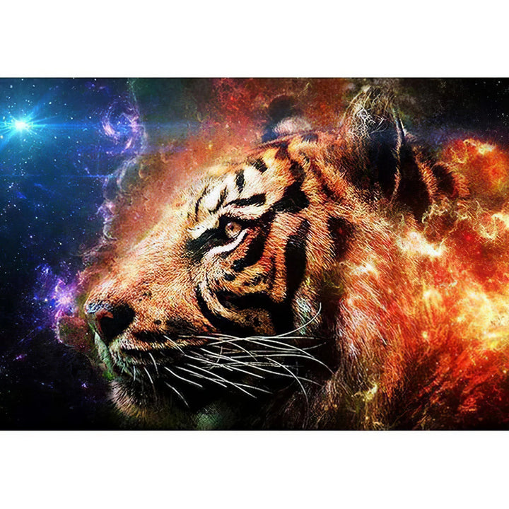 Tigre dans la Galaxie Broderie Diamant Diamond Painting