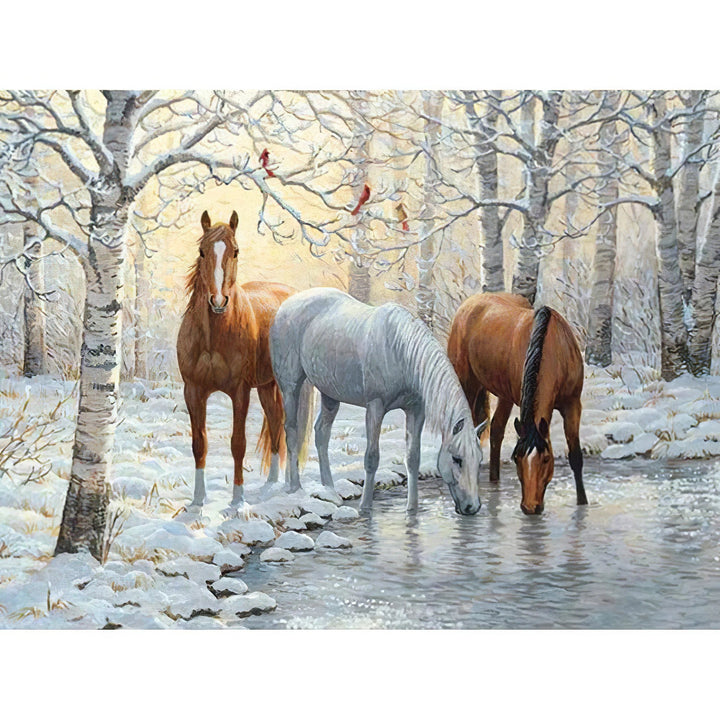 Trois chevaux Broderie Diamant Diamond Painting