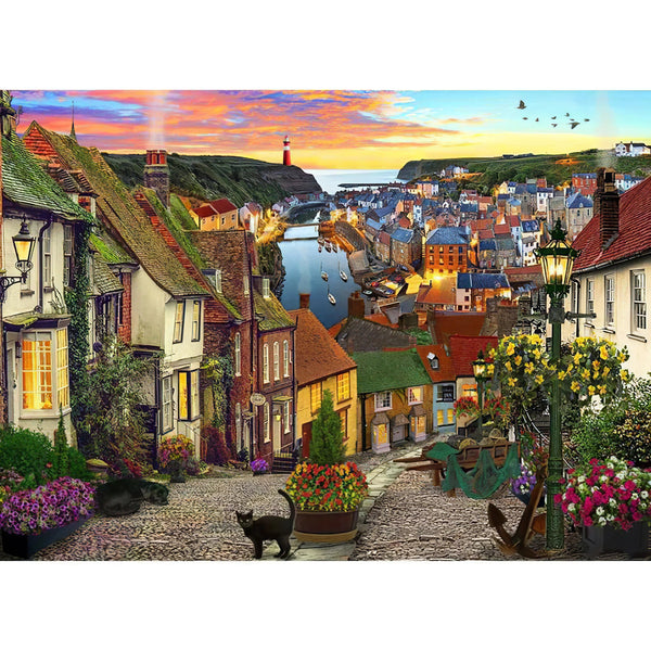 Village Océan Ville Rue Broderie Diamant Diamond Painting